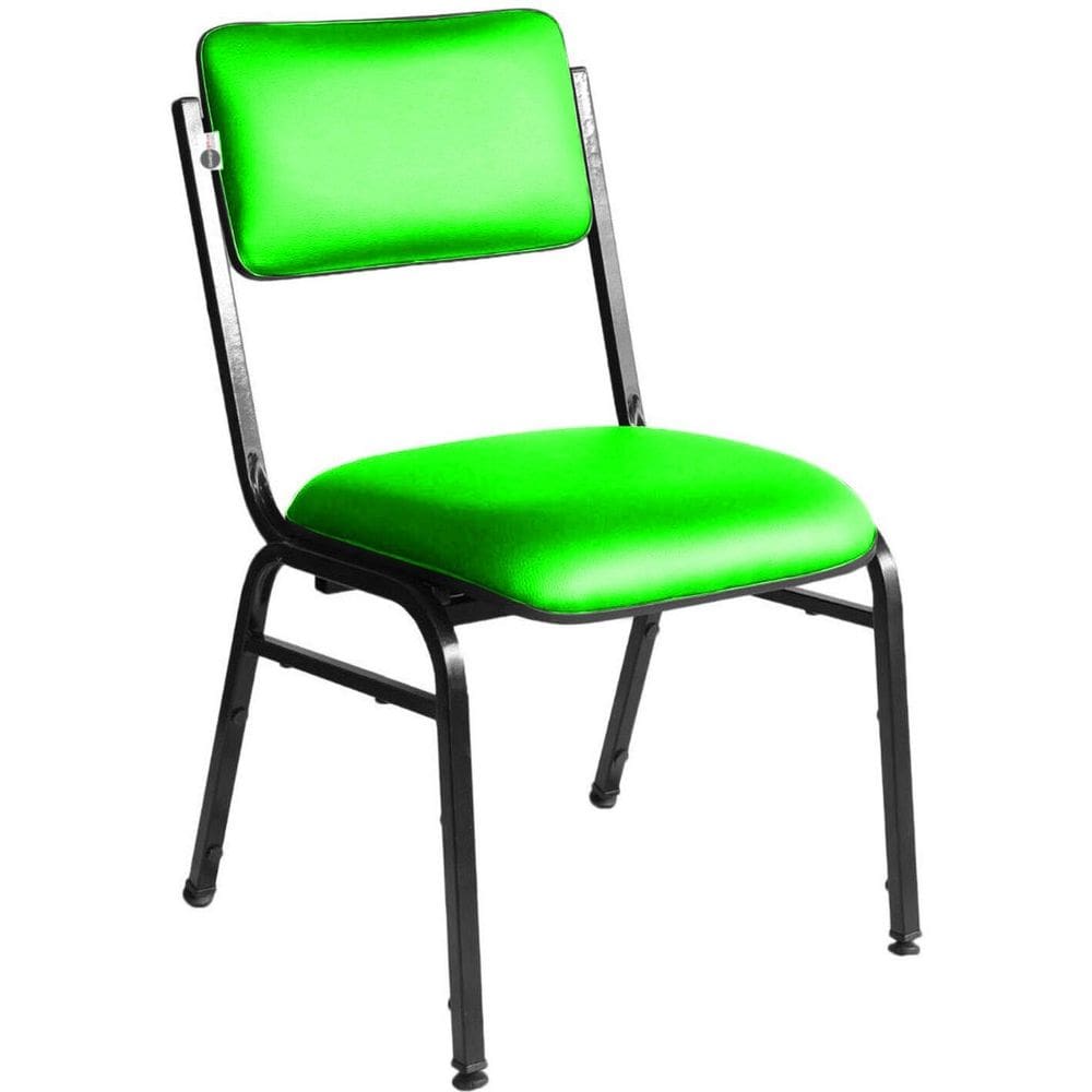 Cadeira Empilhável para Auditórios Linha Hotel Smart Verde