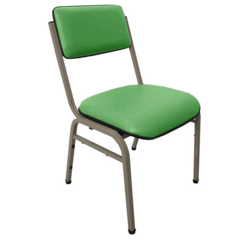 Cadeira Empilhável para Auditórios Linha Hotel Smart Verde