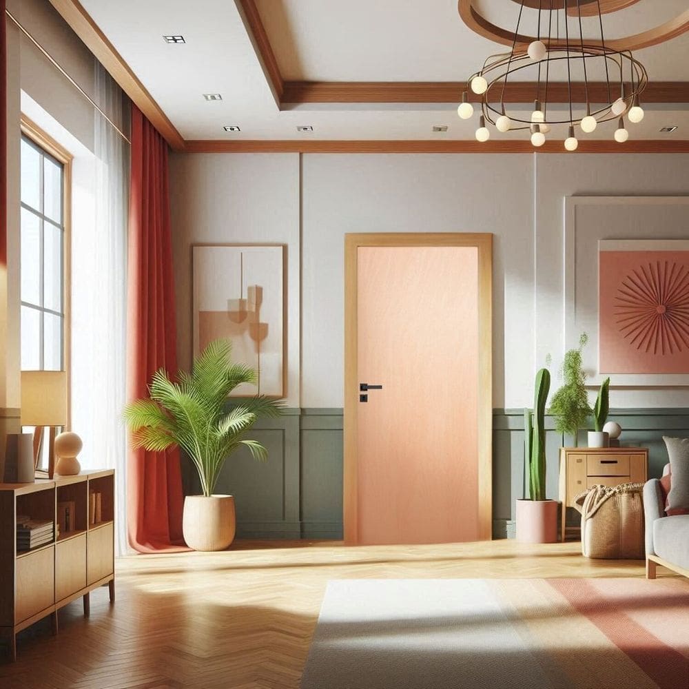 Porta de Madeira Maciça 210x70cm Lisa 00 Jb Portas Curupixá