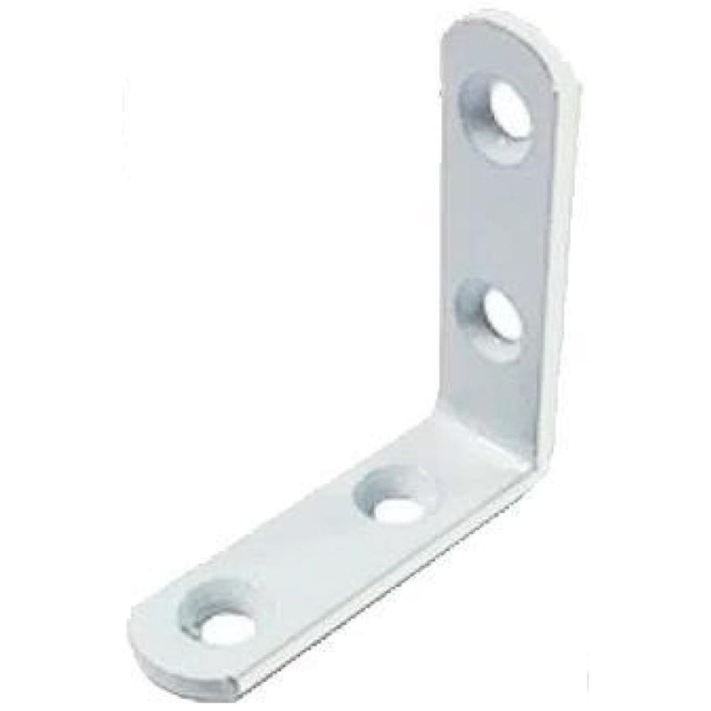Kit 10 Cantoneira De Metal 4 Furos 5 Cm X 5 Cm Branca Bals