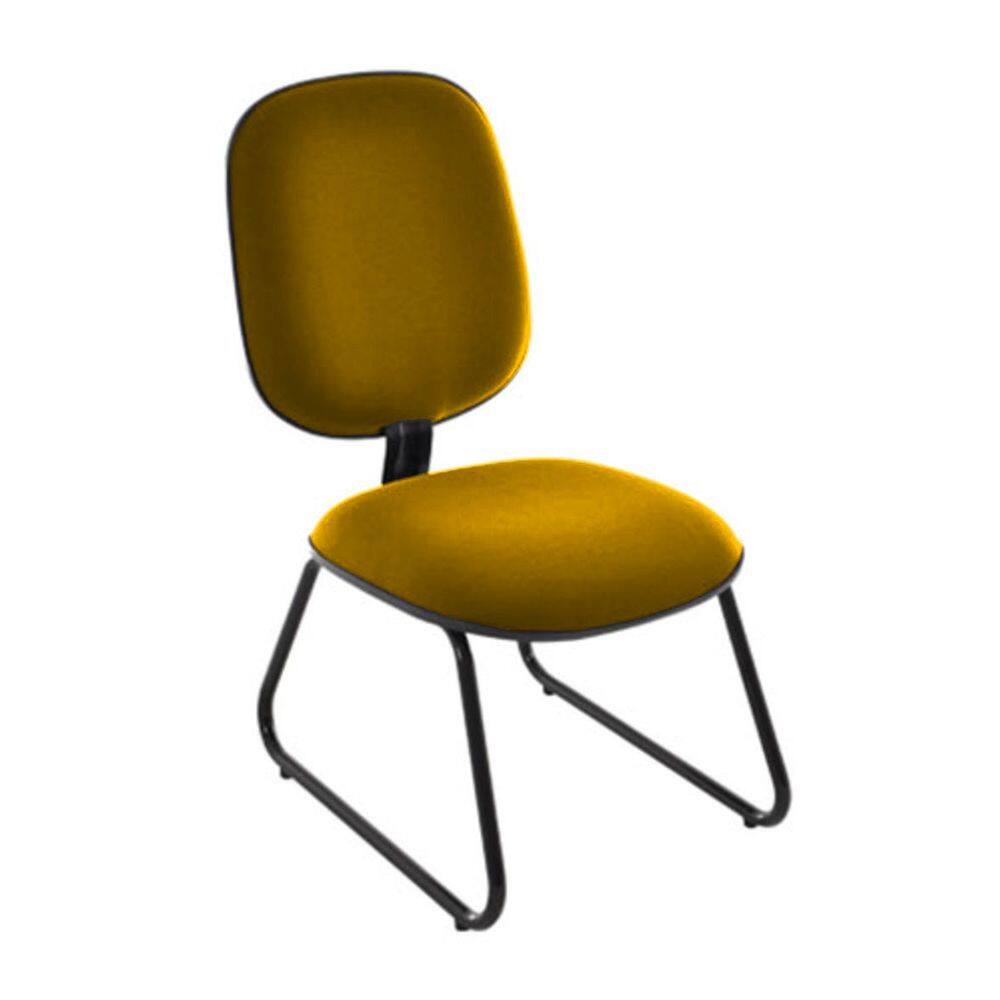 Cadeira Diretor Trapézio para Escritório Linha Uno Amarelo