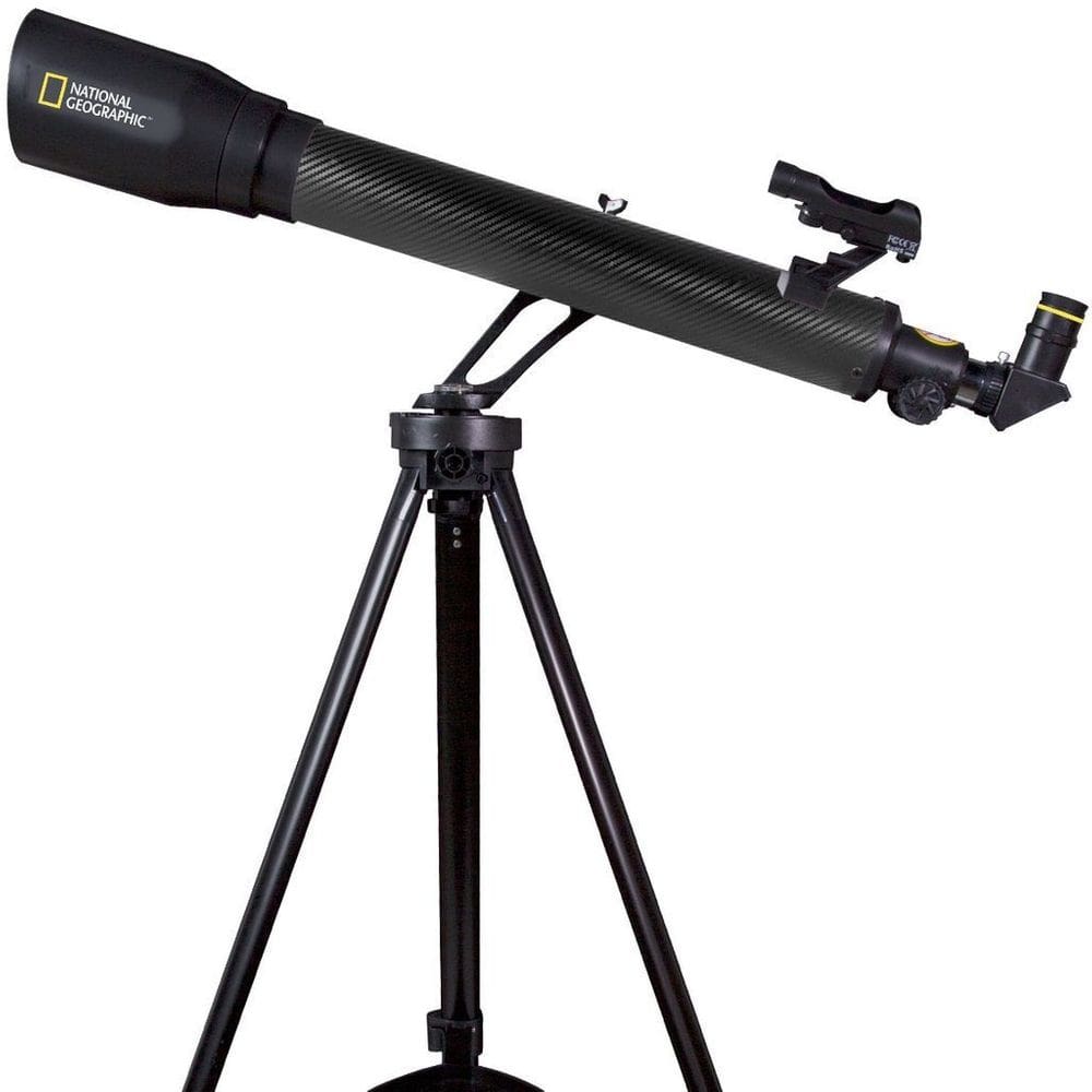 Telescópio National Geographic CF700SM de fibra de carbono preta