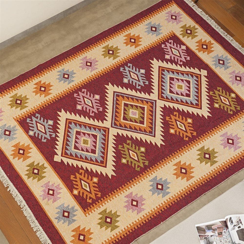 Tapete 200x300cm Kilim Antep Vermelho