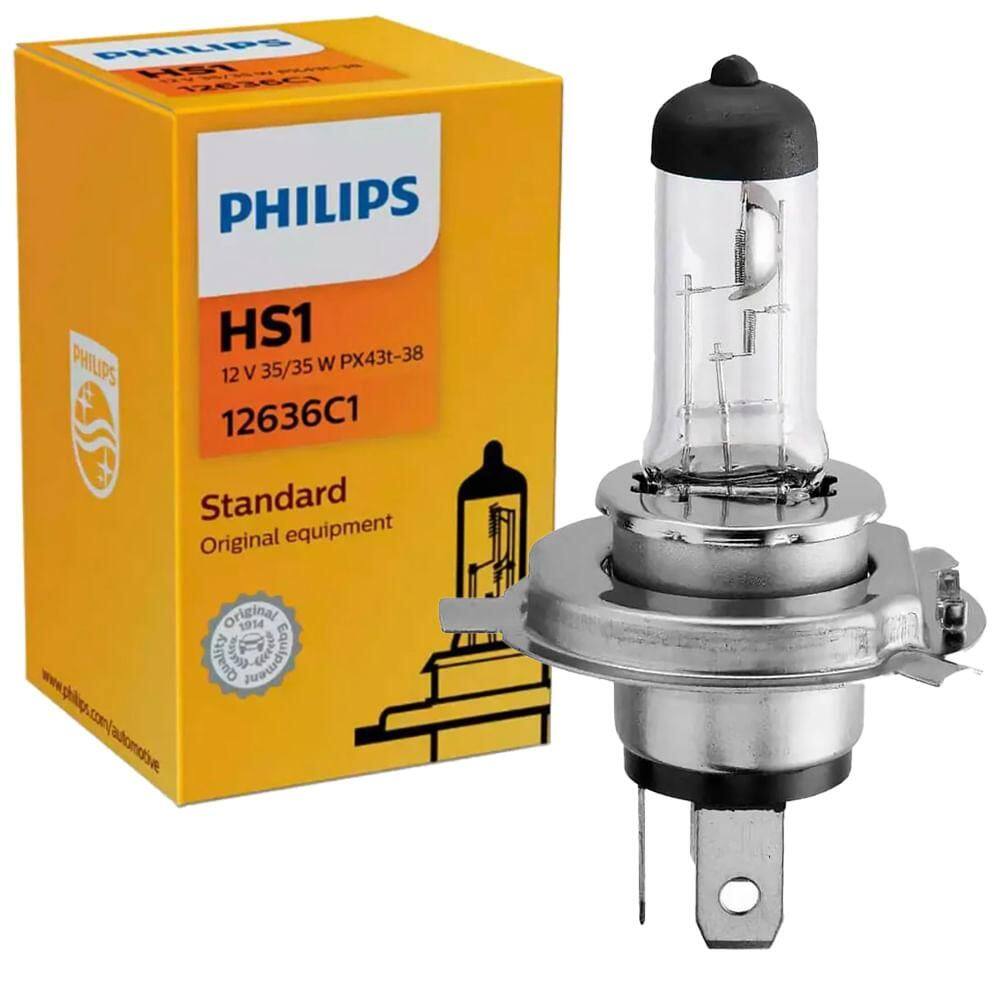 Lâmpada Philips Standard Moto 35/35W 12V HS1 12636C1 Farol