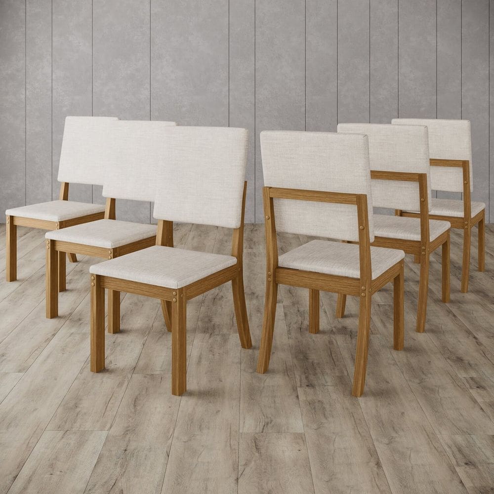 Kit com 6 Cadeiras de Jantar - Milla Marrom