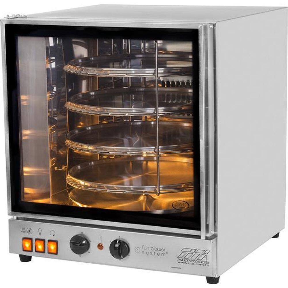 Forno Elétrico Giratório Turbo para 4 Assadeiras FGE-4 Titã