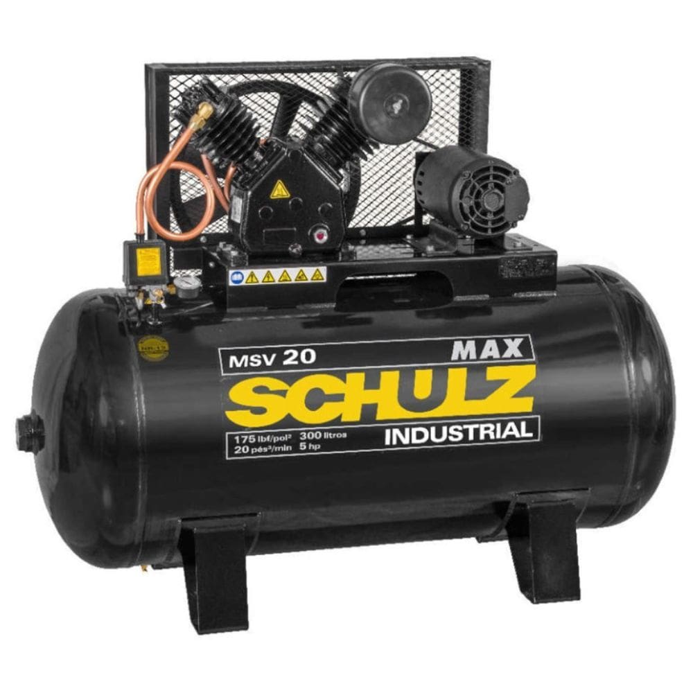 Compressor De Ar 20 Pes 300 Litros Max Msv Trifásico Schulz