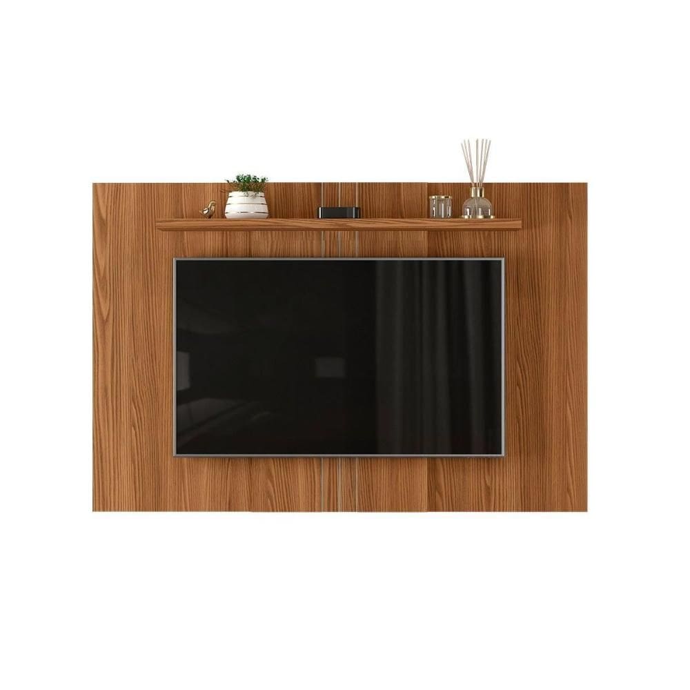 Painel Home p/ TV até 47 Pol Faro c/ Prateleira Extensível de 136 a 160cm Carvalho - DJ Móveis