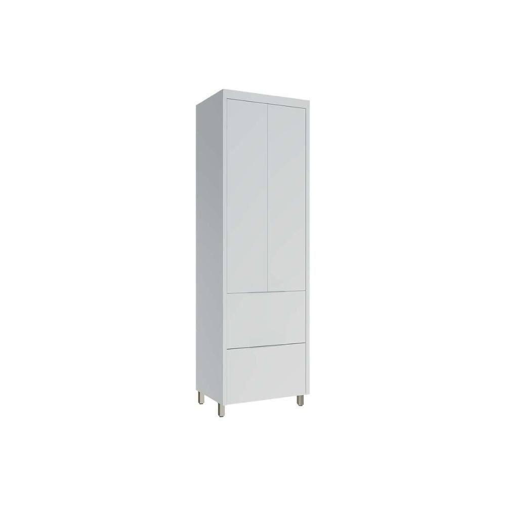 Paneleiro de Cozinha Marquesa c/ 2 Portas e 2 Gavetas 70cm Branca - Nesher