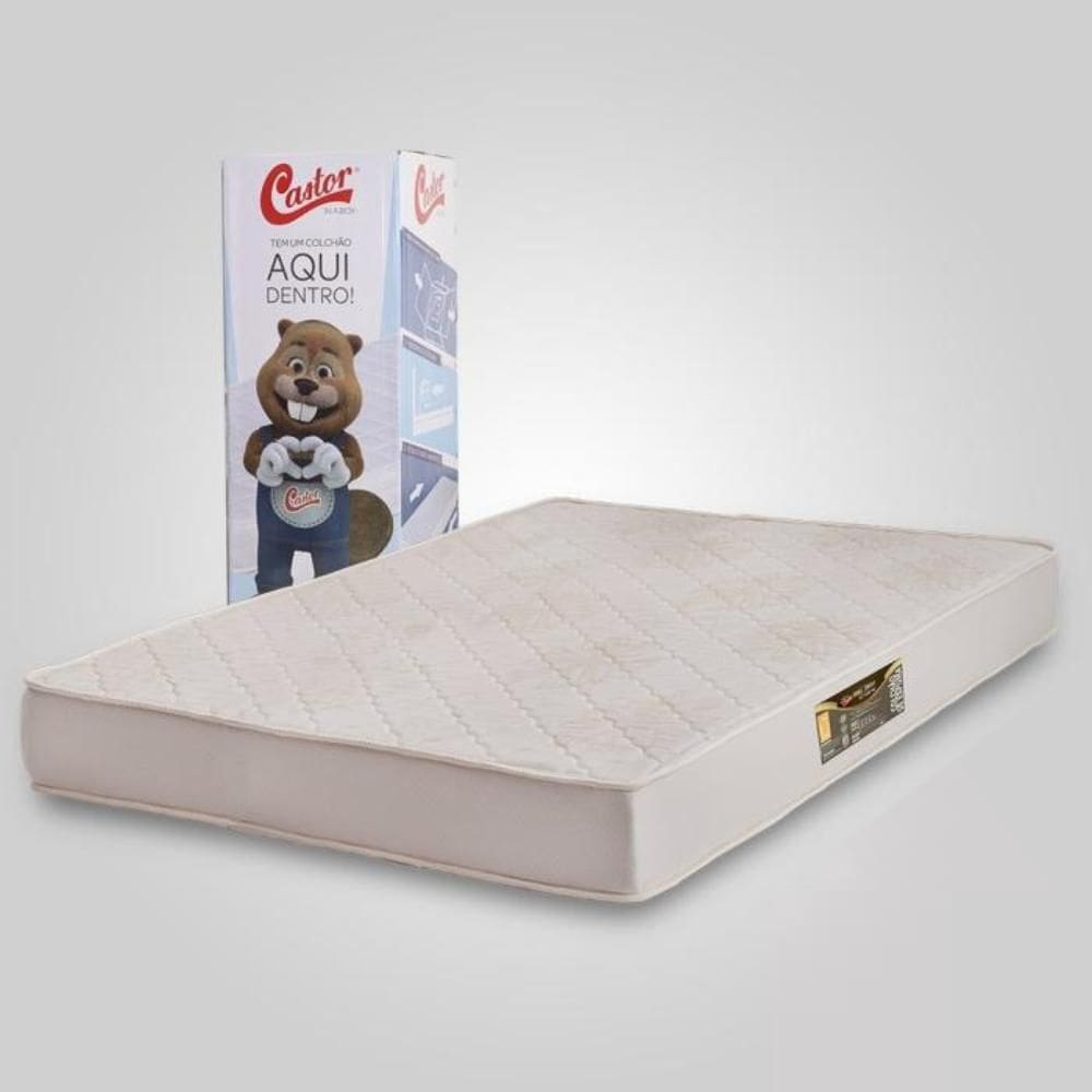 Colchão Castor King na Caixa Comfort Double Face D33 193x203x17cm