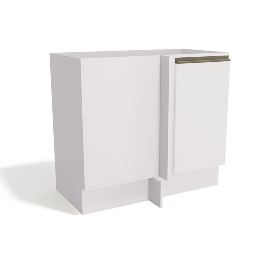 Balcão de Cozinha Maxxi G748 Canto Reto c/ 1 Porta s/ Tampo 98cm Branco - Kappesberg