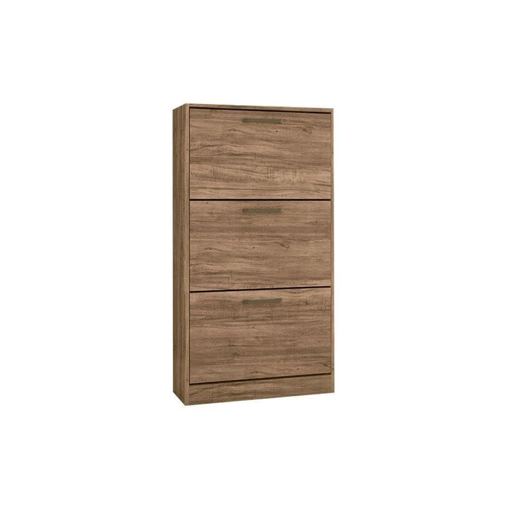 Armário Sapateira Quarto Havana Plus c/ 3 Portas Atacama/Jatobá - Santos Andirá