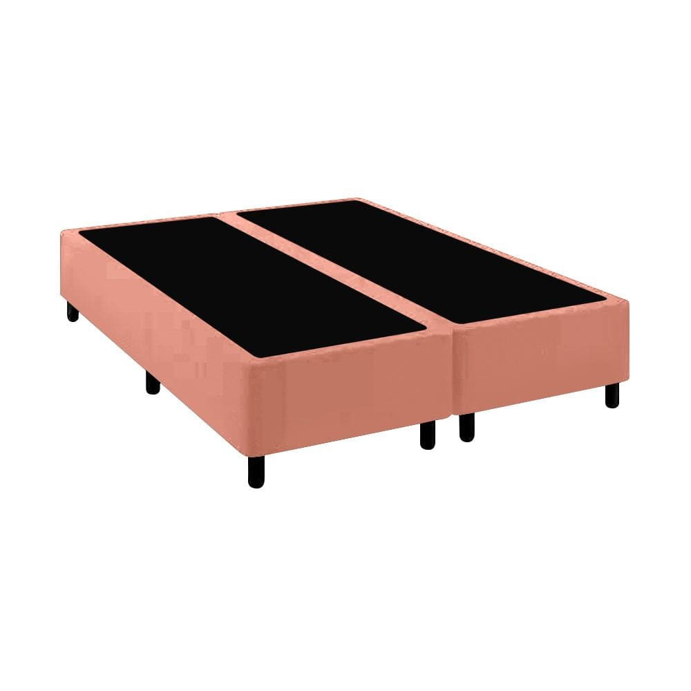 Base Cama Box Queen Comum Rose