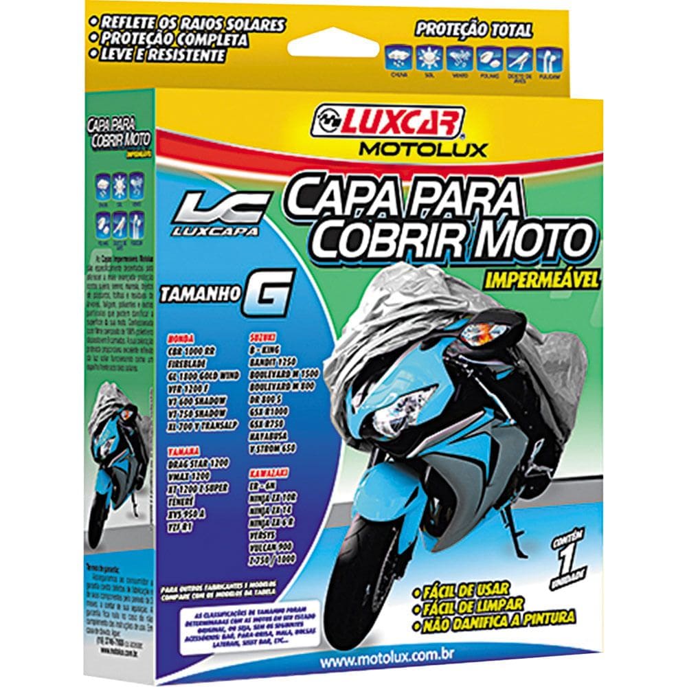 Capa Externa Para Motocicleta Impermeável Tamanho G 1532