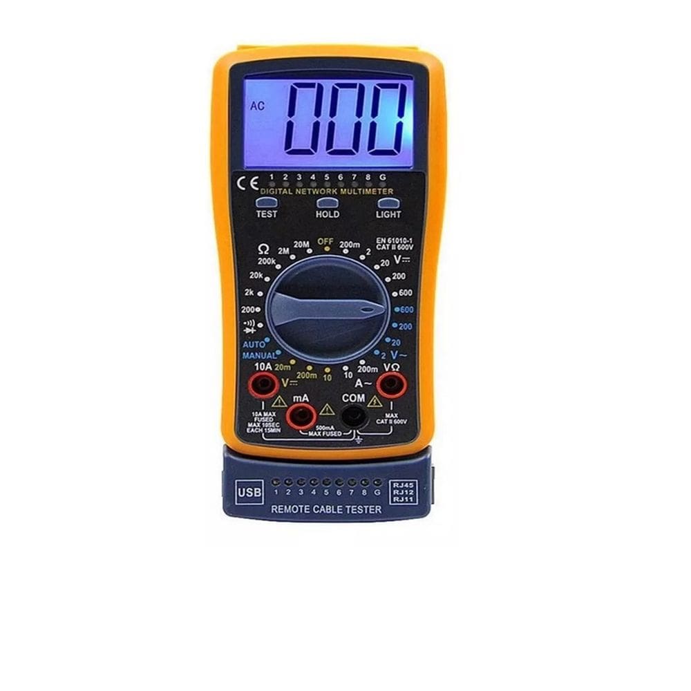 Multímetro Digital HY4300 com Testador de Cabo de Rede e USB