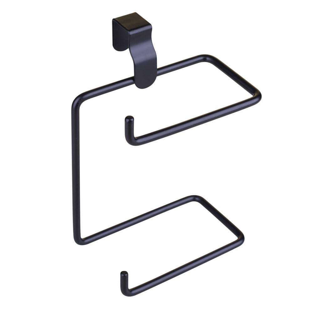 Suporte Arthi para 2 Rolos Papel Higiênico Preto
