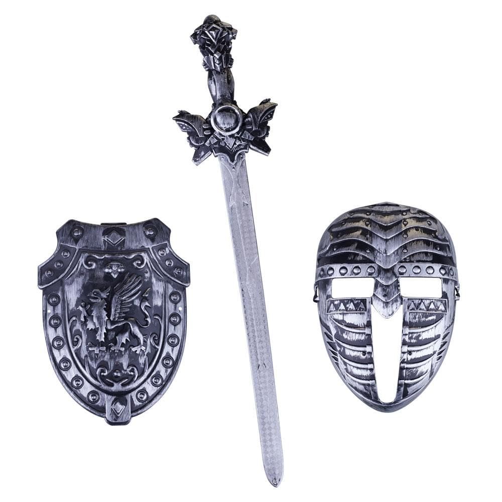 Conjunto Medieval Escudo com Máscara Combat Fight Play&Fun