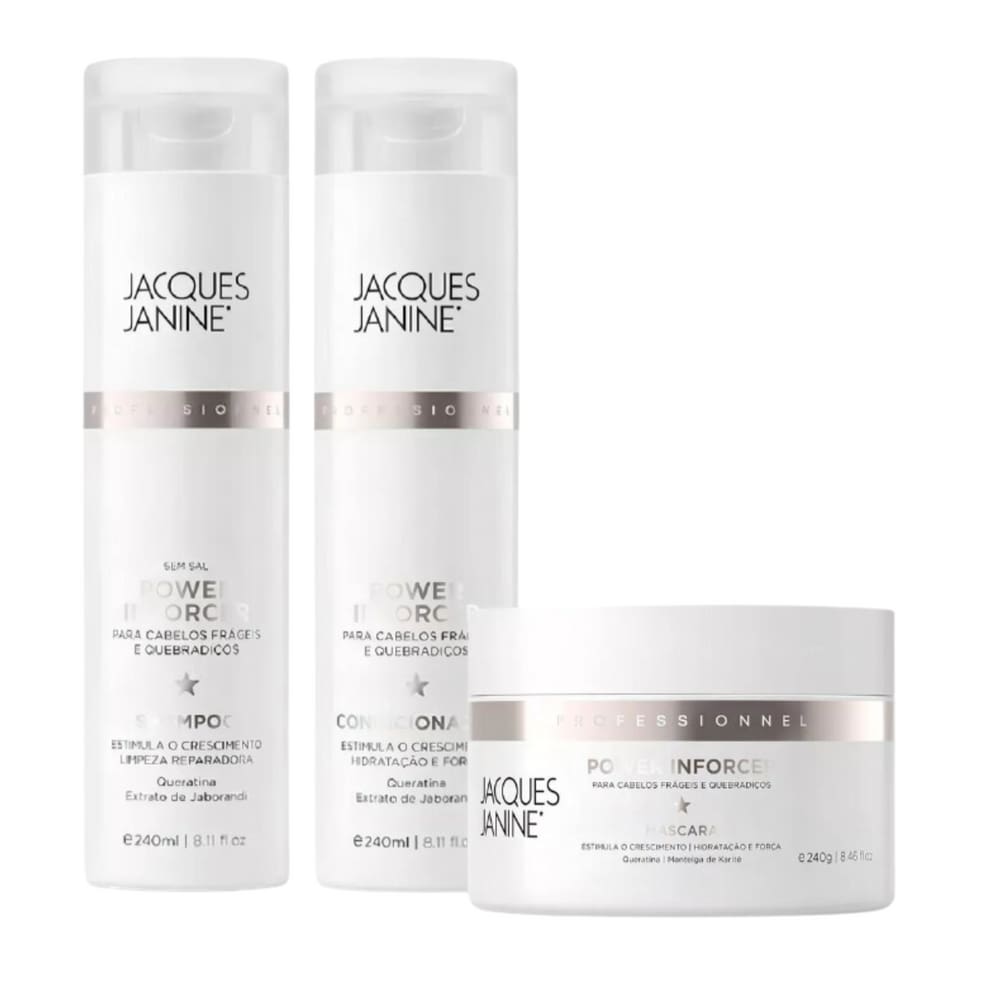 Kit Jacques Janine Power Inforcer Sh+Cond+Mascara 240g