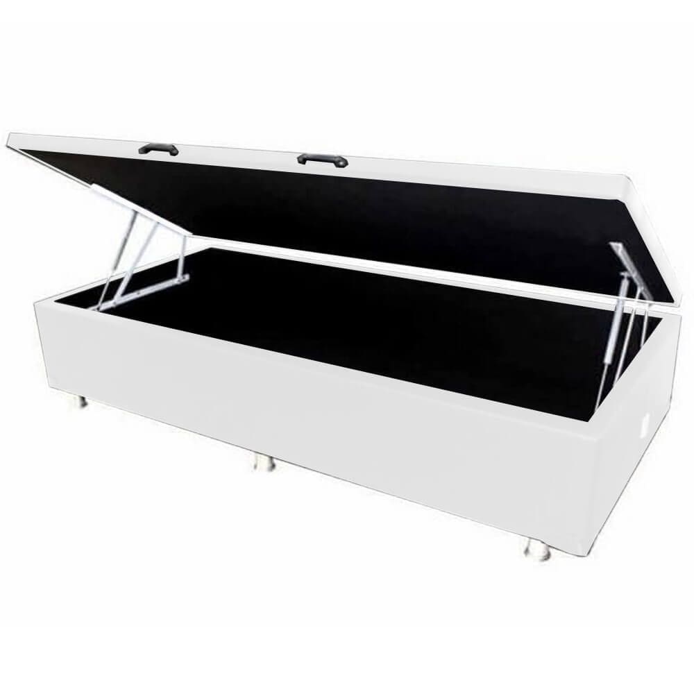 Base Box Com Baú Solteiro 36x88x188 Cor Branco
