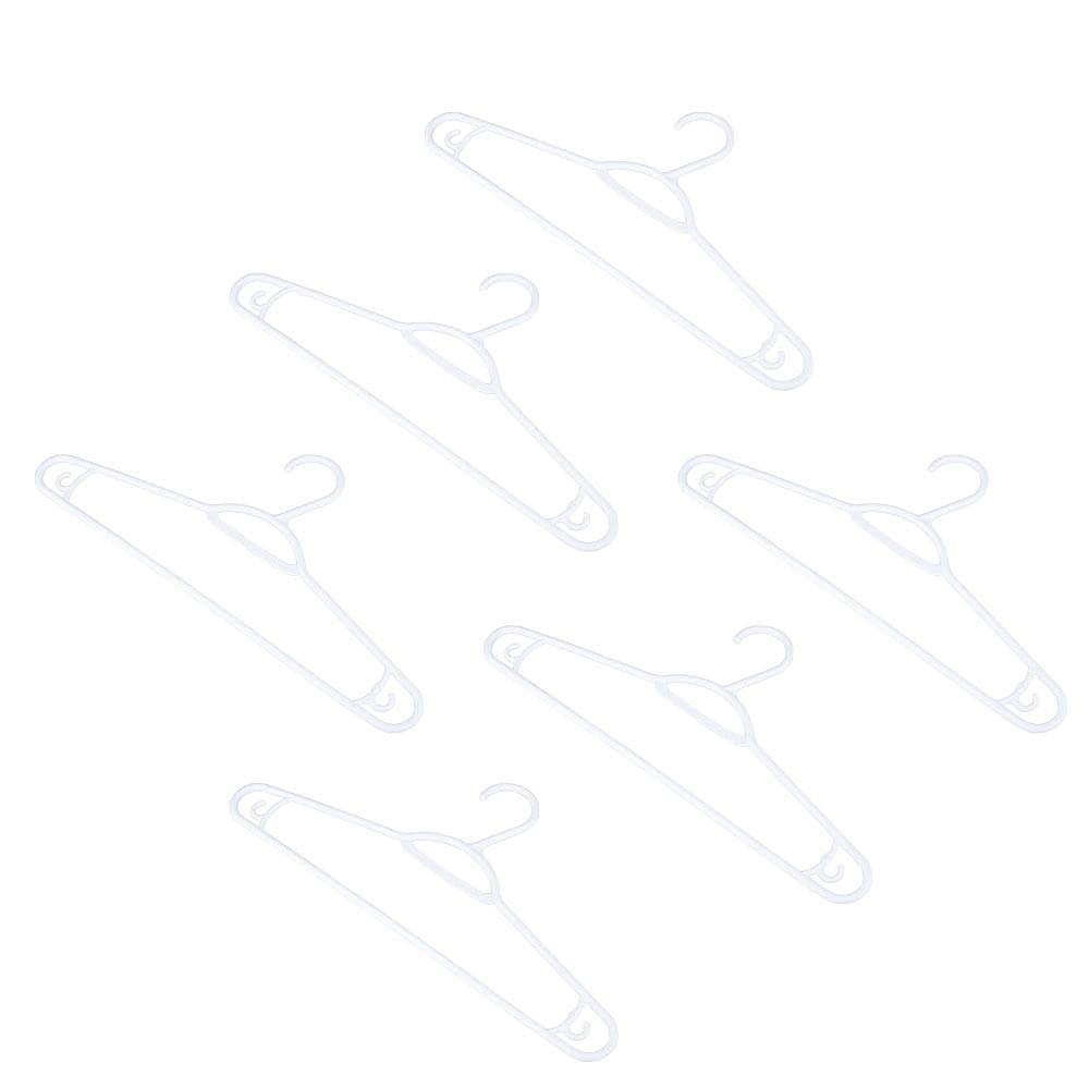 Conjunto 6 Cabides Dasplast 7000 Branco