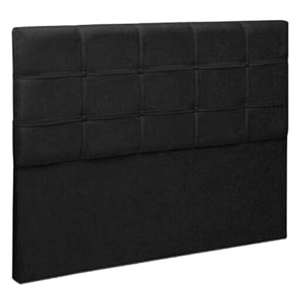 Cabeceira Acolchoada para Cama Box Casal Cor Preto