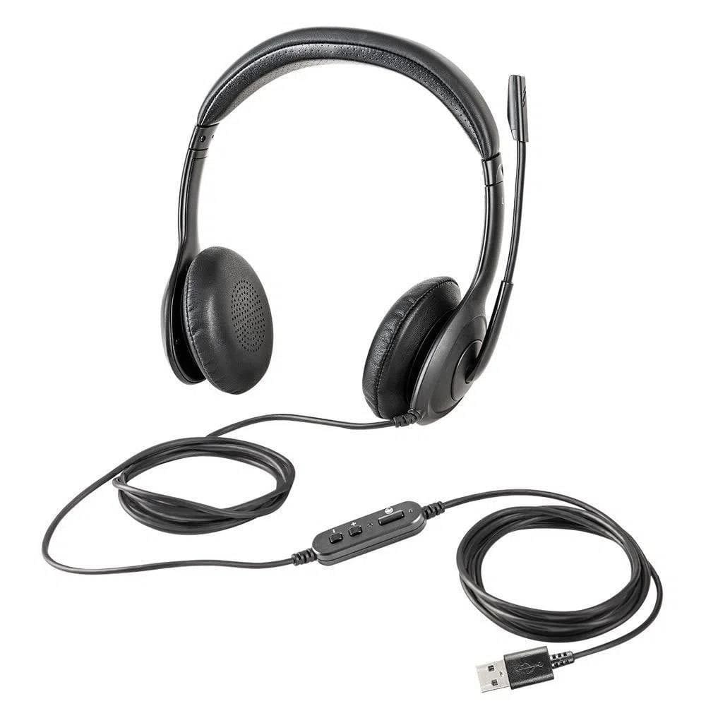 Headset Intelbras Com Fio USB Biauricular WHS 60 Duo Preto