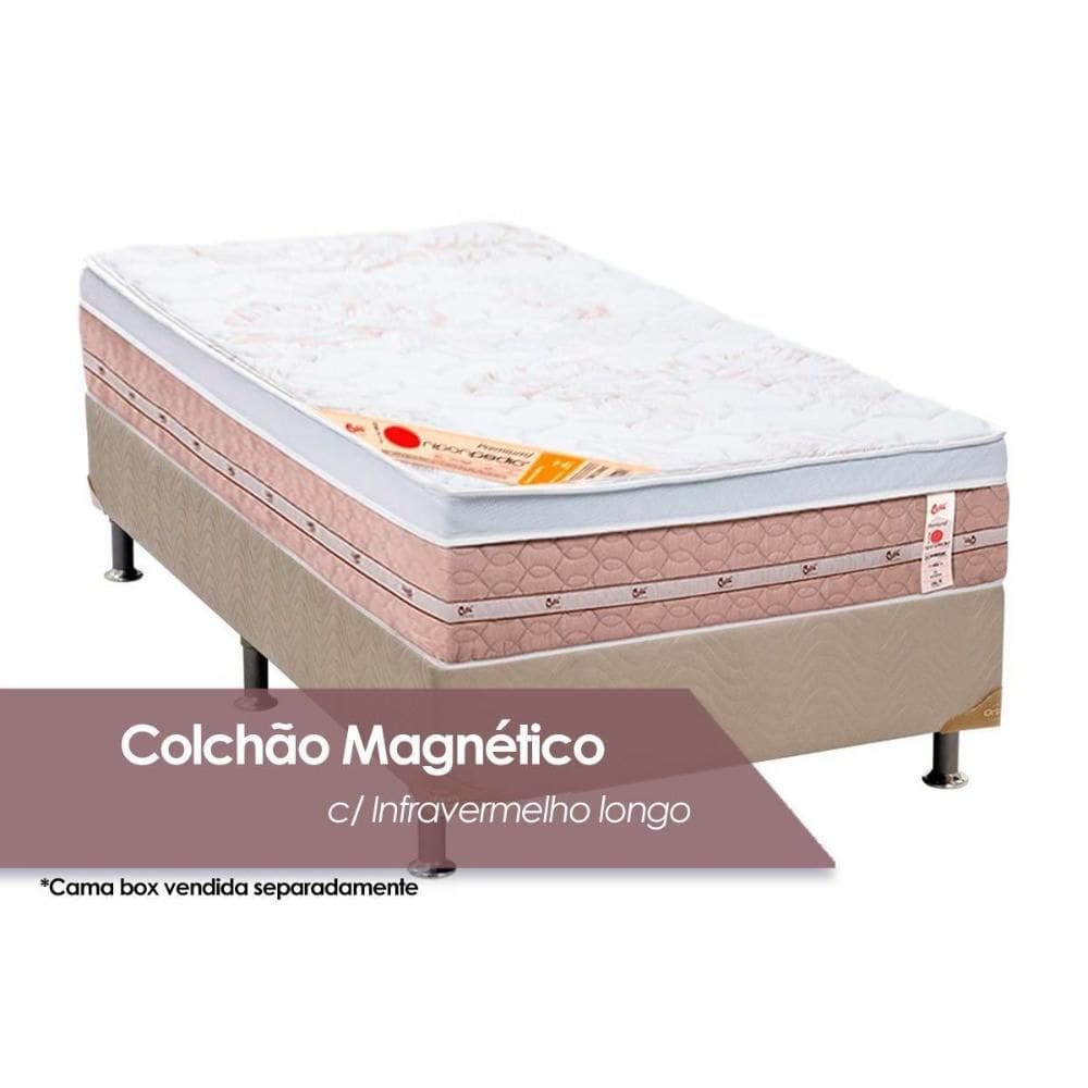Colchão Solteiro Magnético Molas Tecnopedic c/ Niponpedic (88x188x32) - Castor