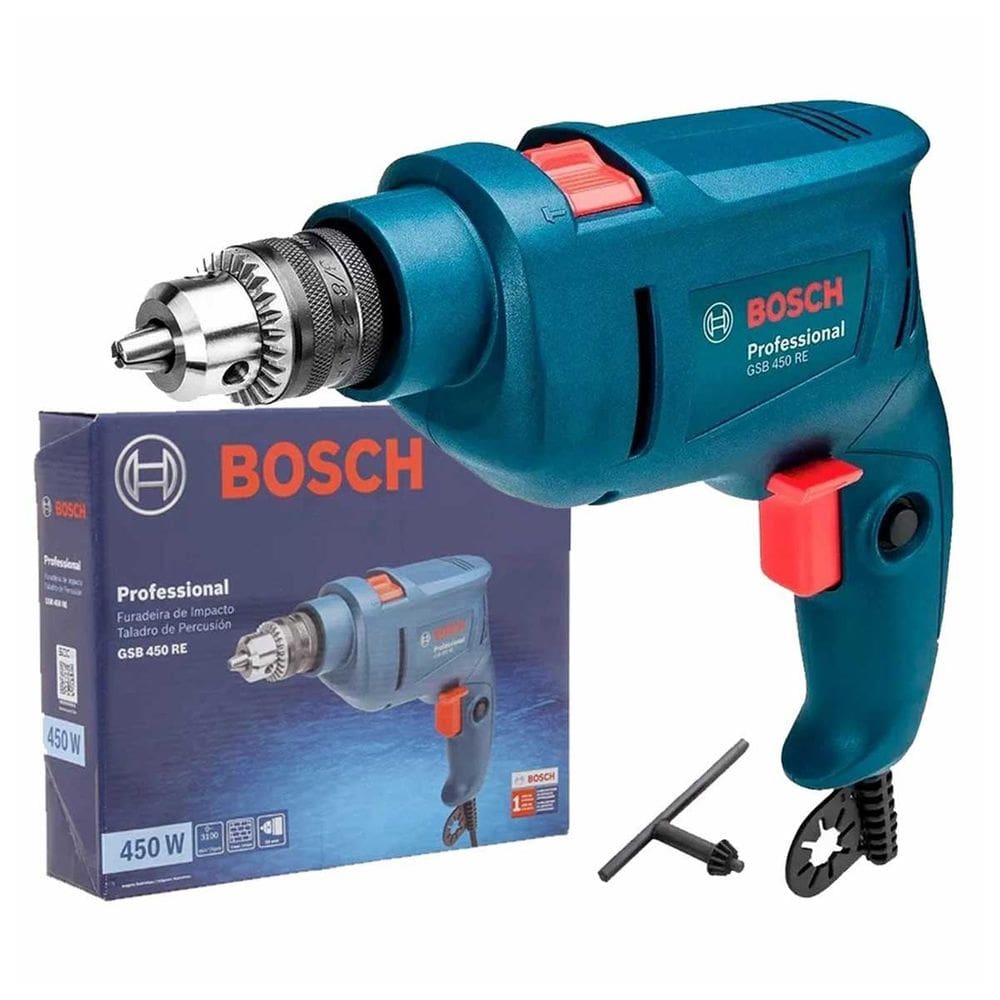 Furadeira Industrial Gsb 450 Re 3/8"" de Impacto Bosch