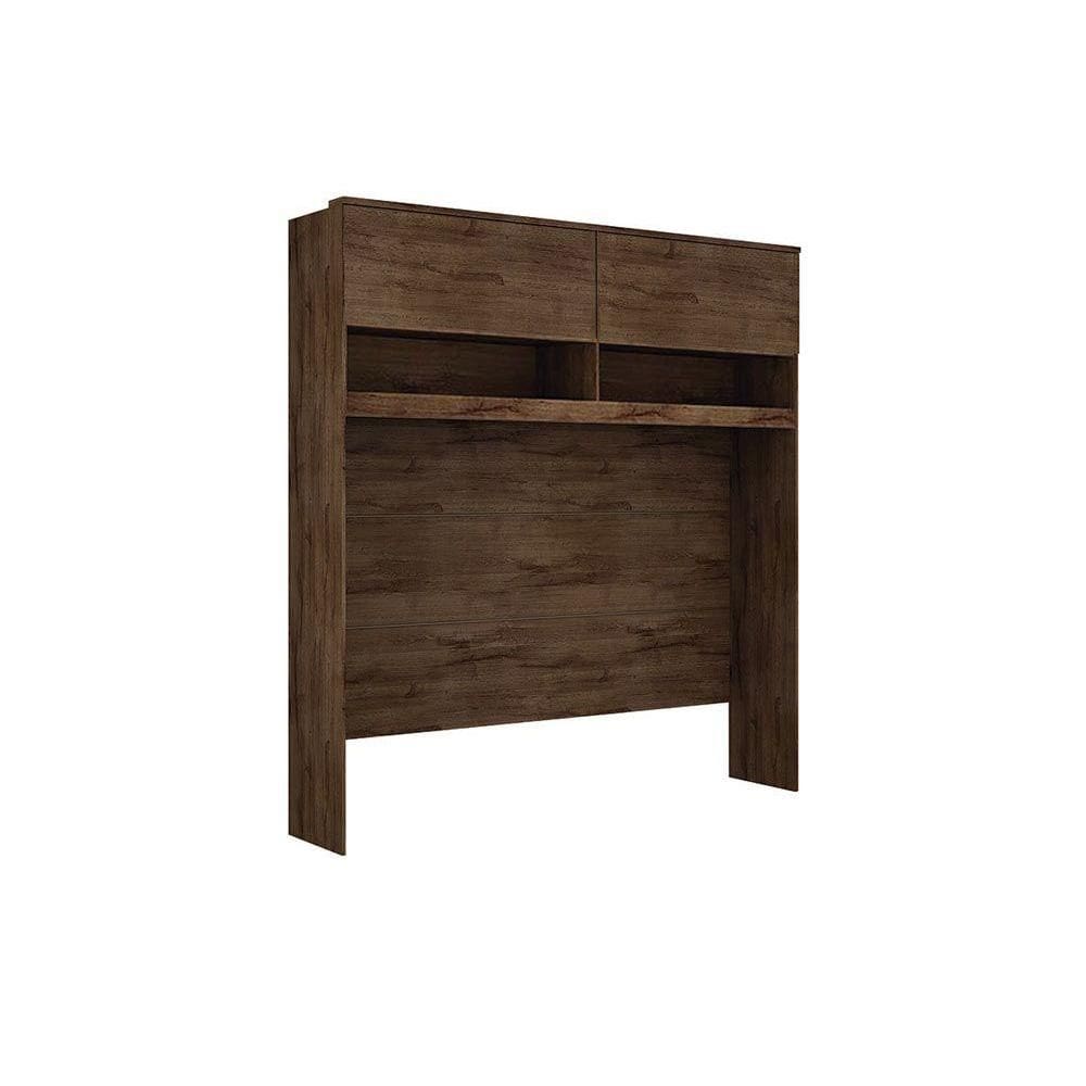 Armário Ponte Modulado Aéreo Casal c/ 2 Portas Gold Bari Canela - Novo Horizonte