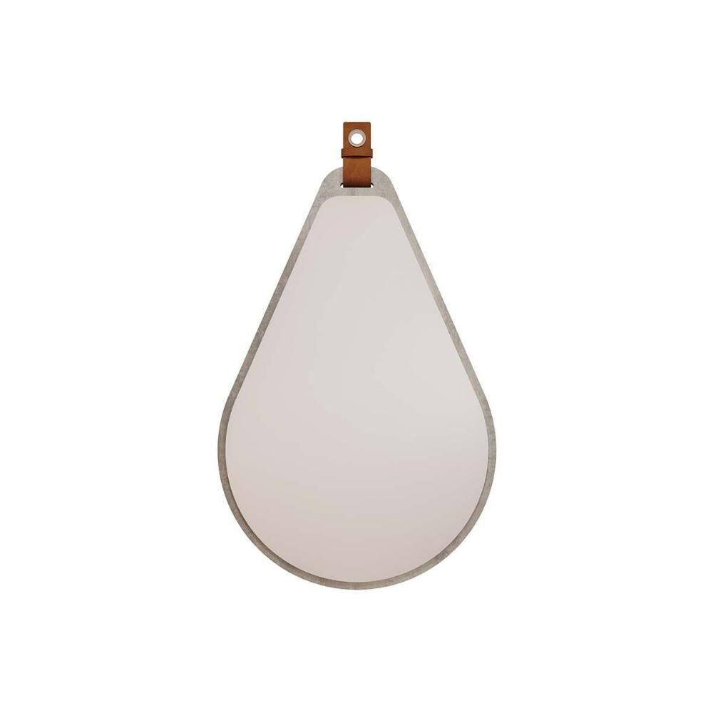 Espelho de Sala Gota 50X76cm Cimento - MGM