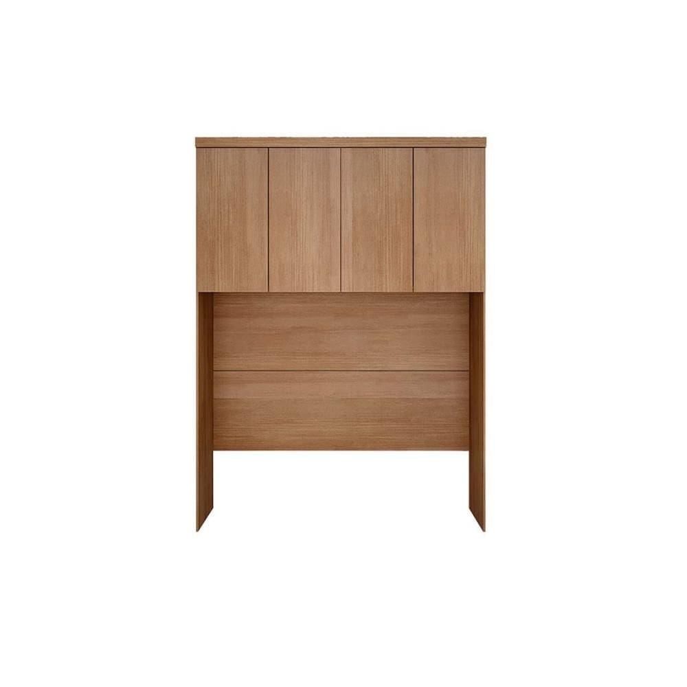 Módulo de Quarto Rizon Armário Ponte Aéreo Casal/Queen 167cm /Linea c/ 4 Portas Cumaru - Novo Horizonte