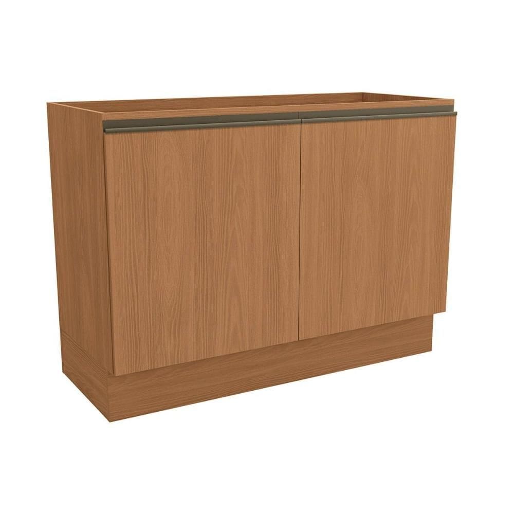 Gabinete p/ Pia Cozinha Balcão Maxxi G745 c/ 2 Portas s/Tampo 120cm Canela - Kappesberg