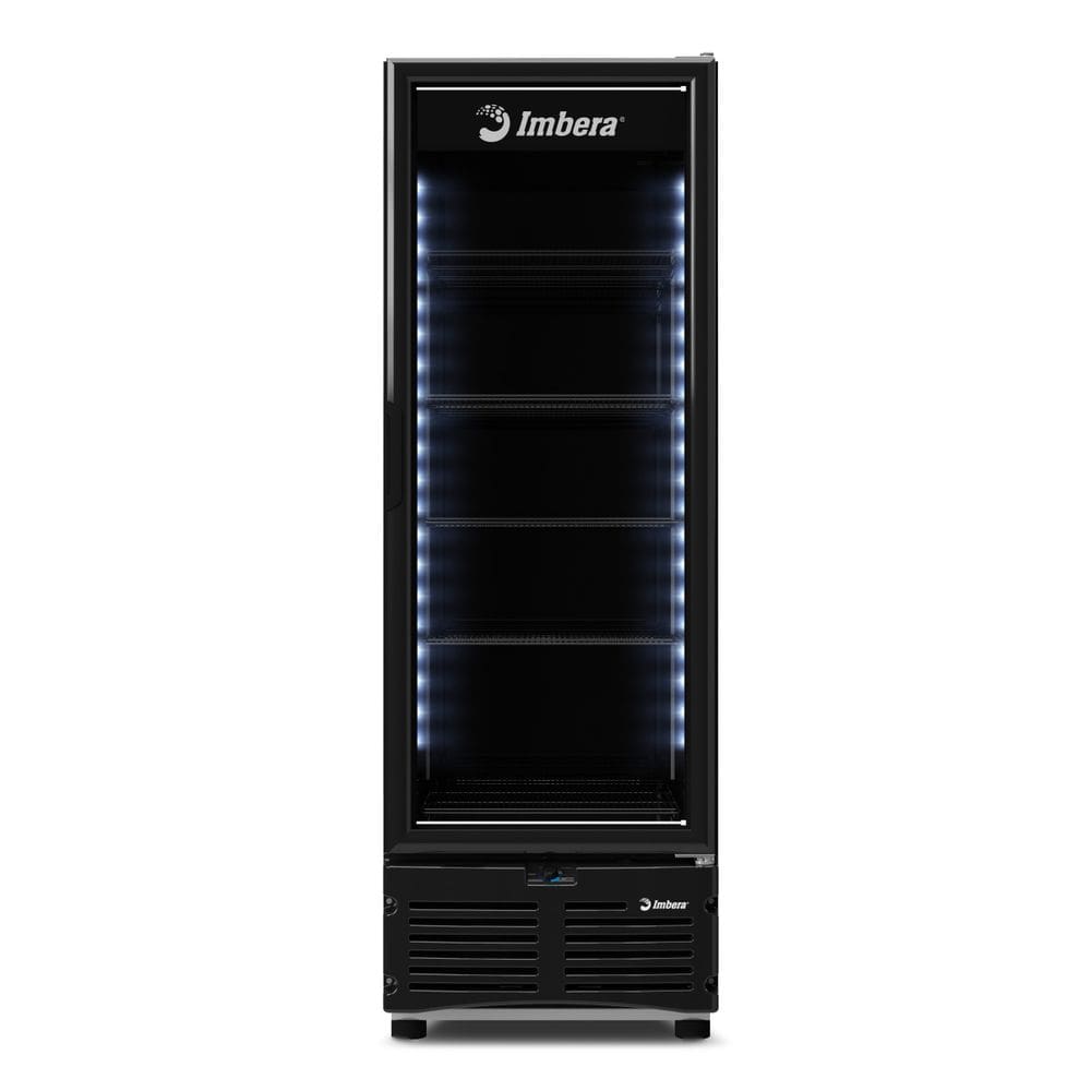 Freezer Vertical Tripla Açao 560 Litros Preto Porta Vidro EVZ21 Imbera