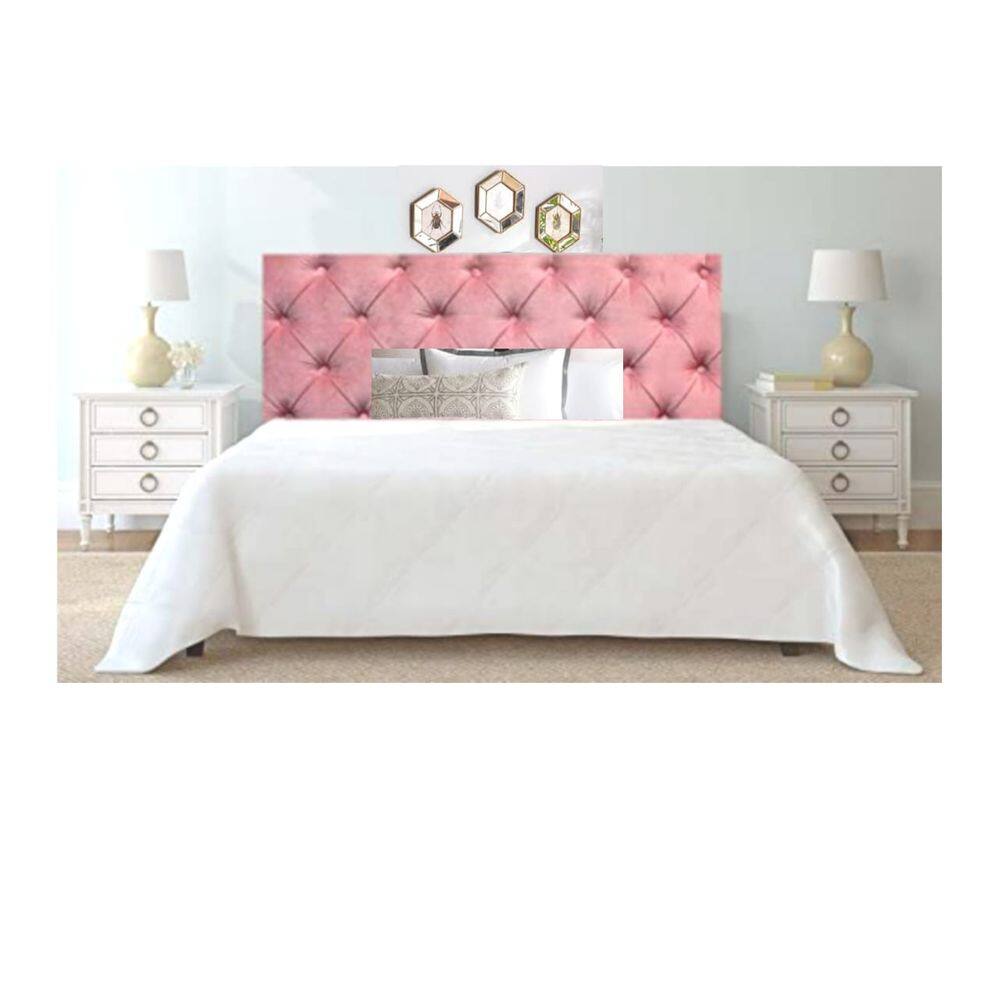Cabeceira Queen Painel Captonê Veludo Rosê - Captonê Design
