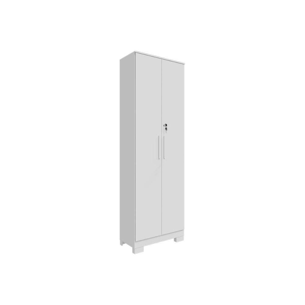 Multiuso de Cozinha Bordo 2 Portas c/ Chave 32cm Branco - Ronipa