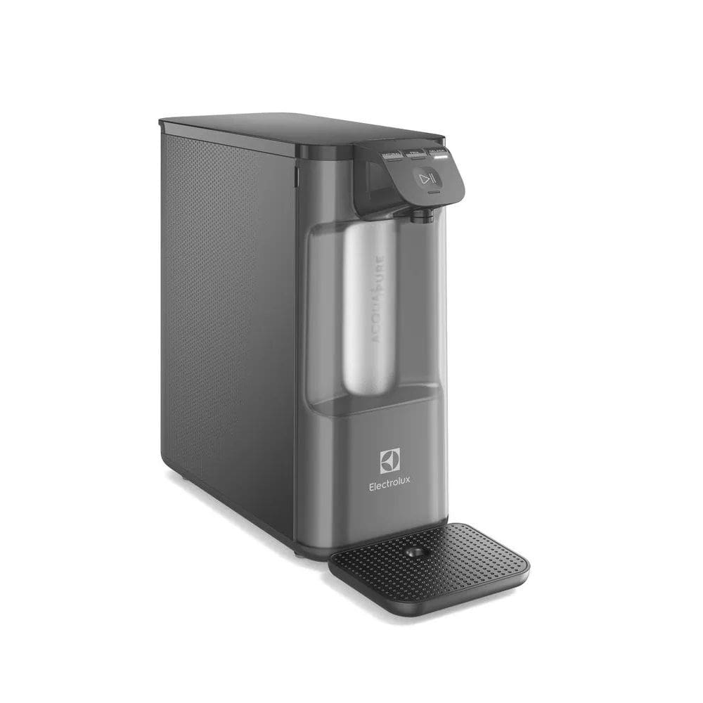 Purificador de Água Electrolux de Mesa Cinza Acqua Pure4x Água Gelada e Natural PE12G
