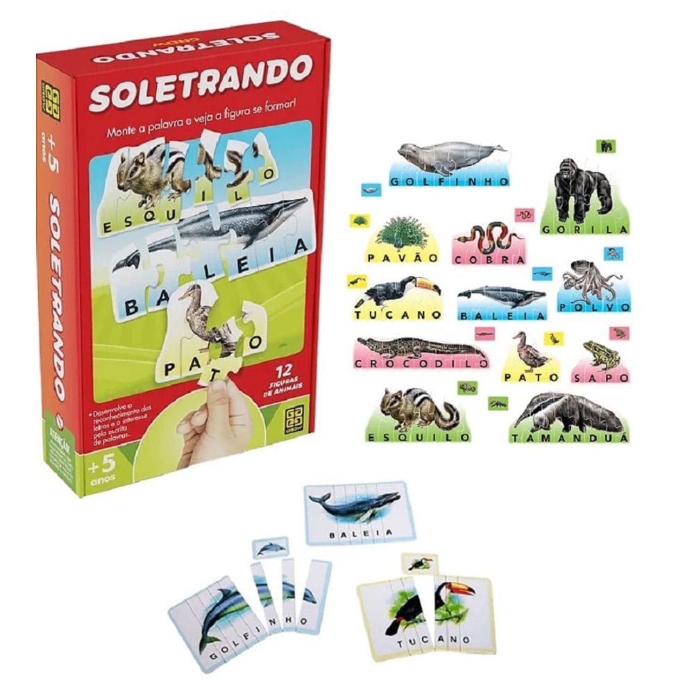 Jogo Infantil Soletrando - Grow