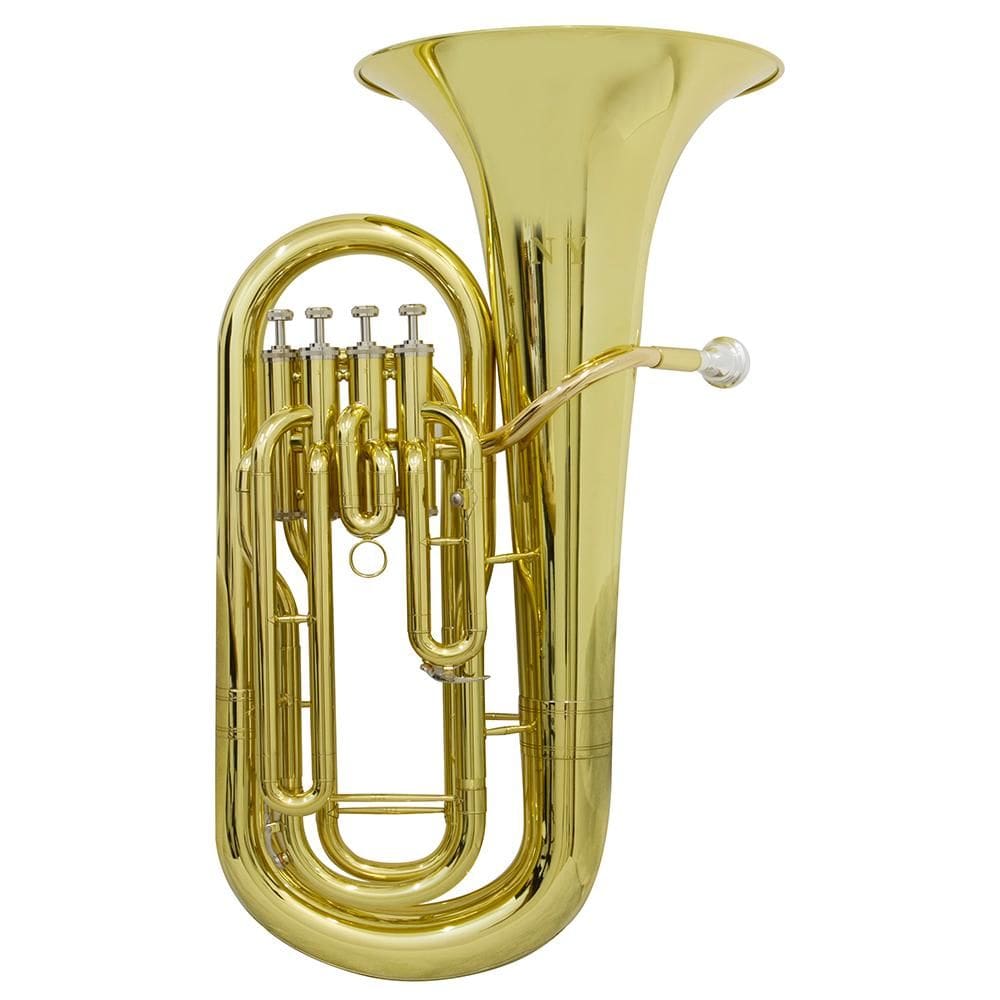 Bombardino Euphonium 4 Pistos Ep 240 Laqueado Dourado Com Case New York [F097]