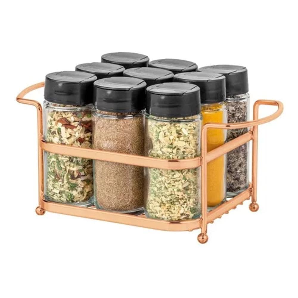 Porta Condimentos Temperos Com 9 Potes Gold 5809 Passerini