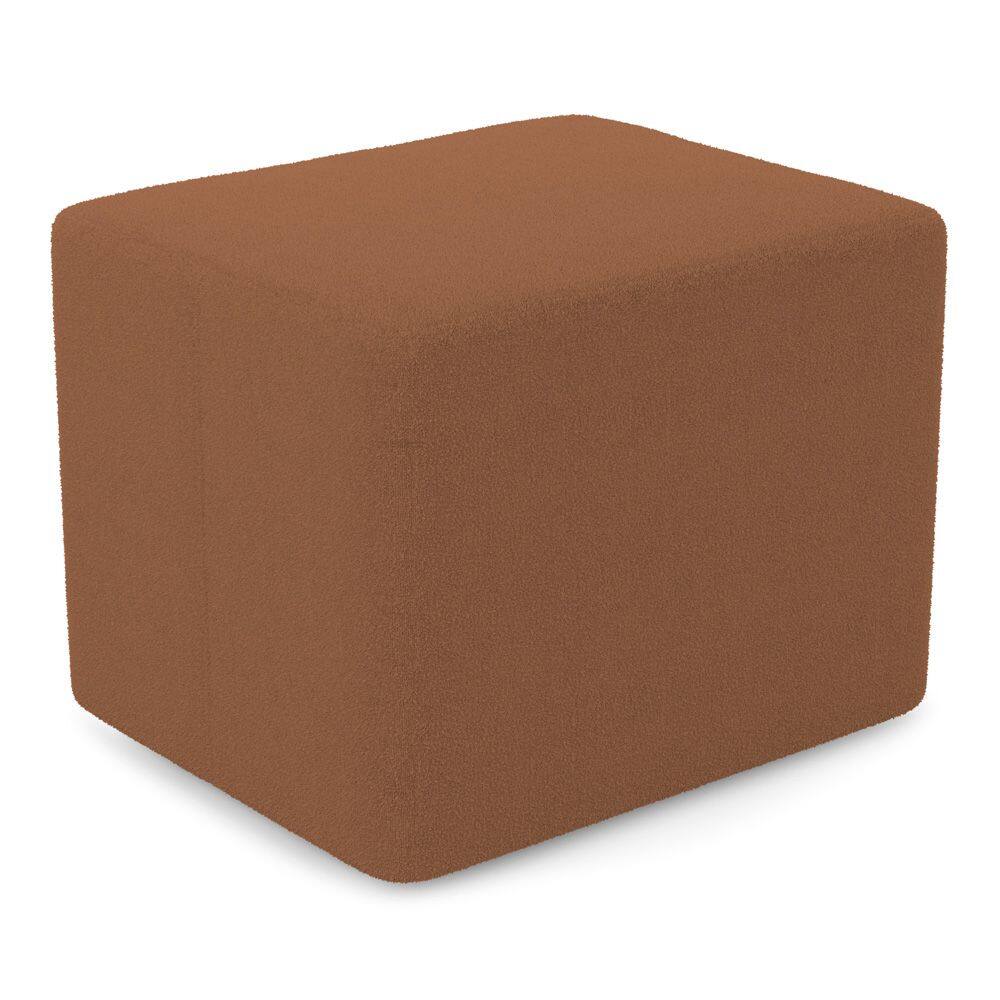 Puff Decorativo Living Yumi Retangular 60cm Bouclê Terracota - Desk Design
