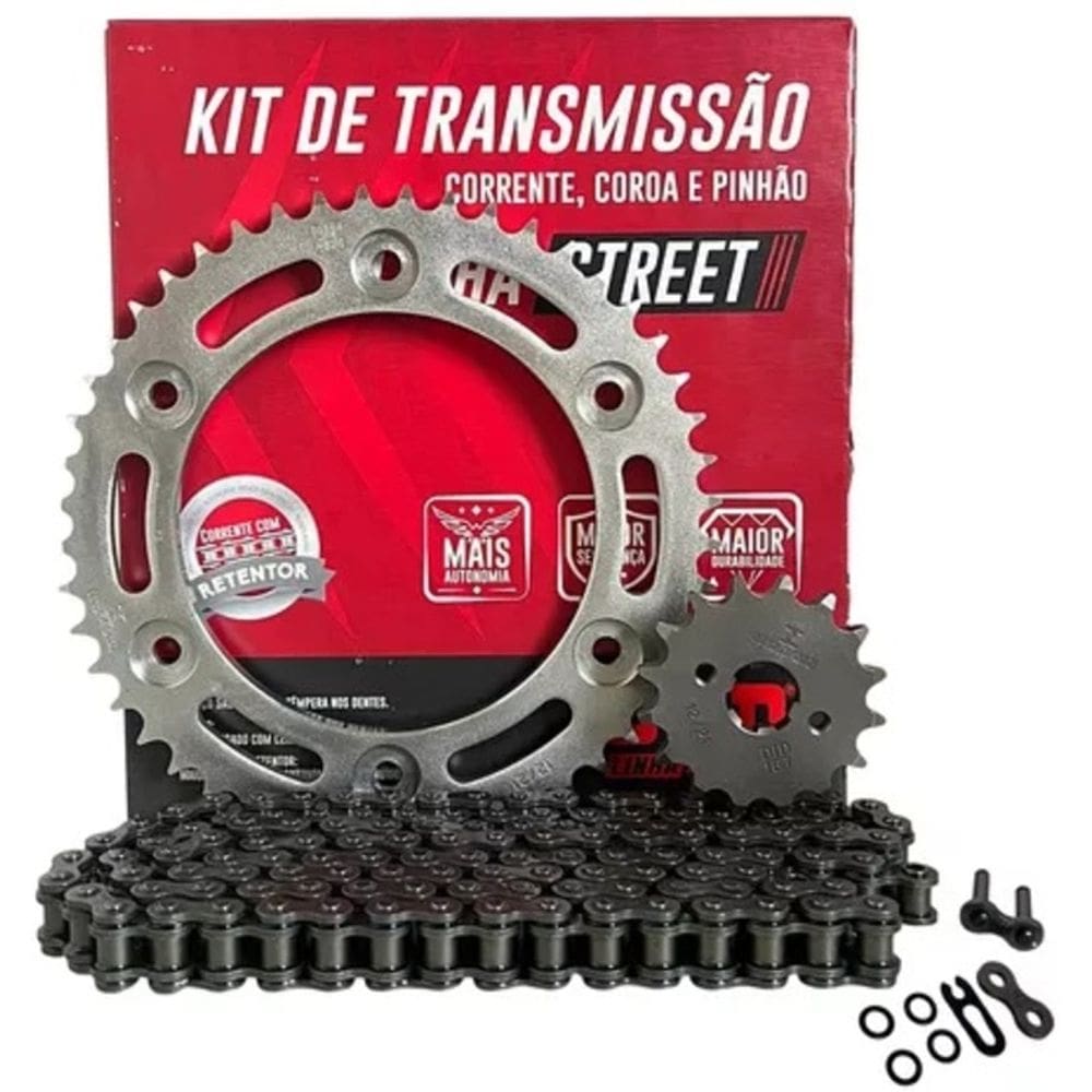 Kit jogo Relação Transmissao moto DID COM retentor Reforçado Fazer 150 2014 A 2021