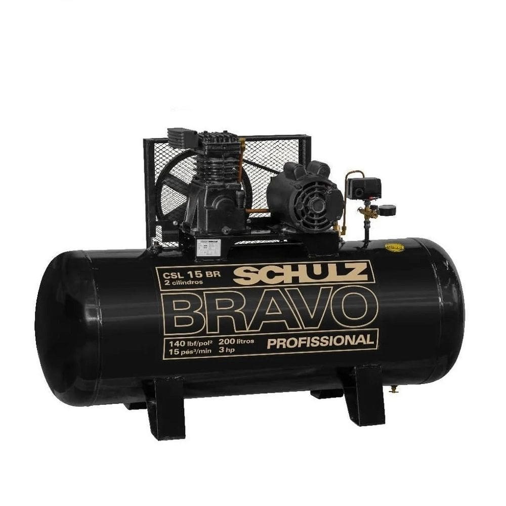 Compressor 15,0/200L 03,0Cv 140Lbf Schulz Bravo Csl 15/200
