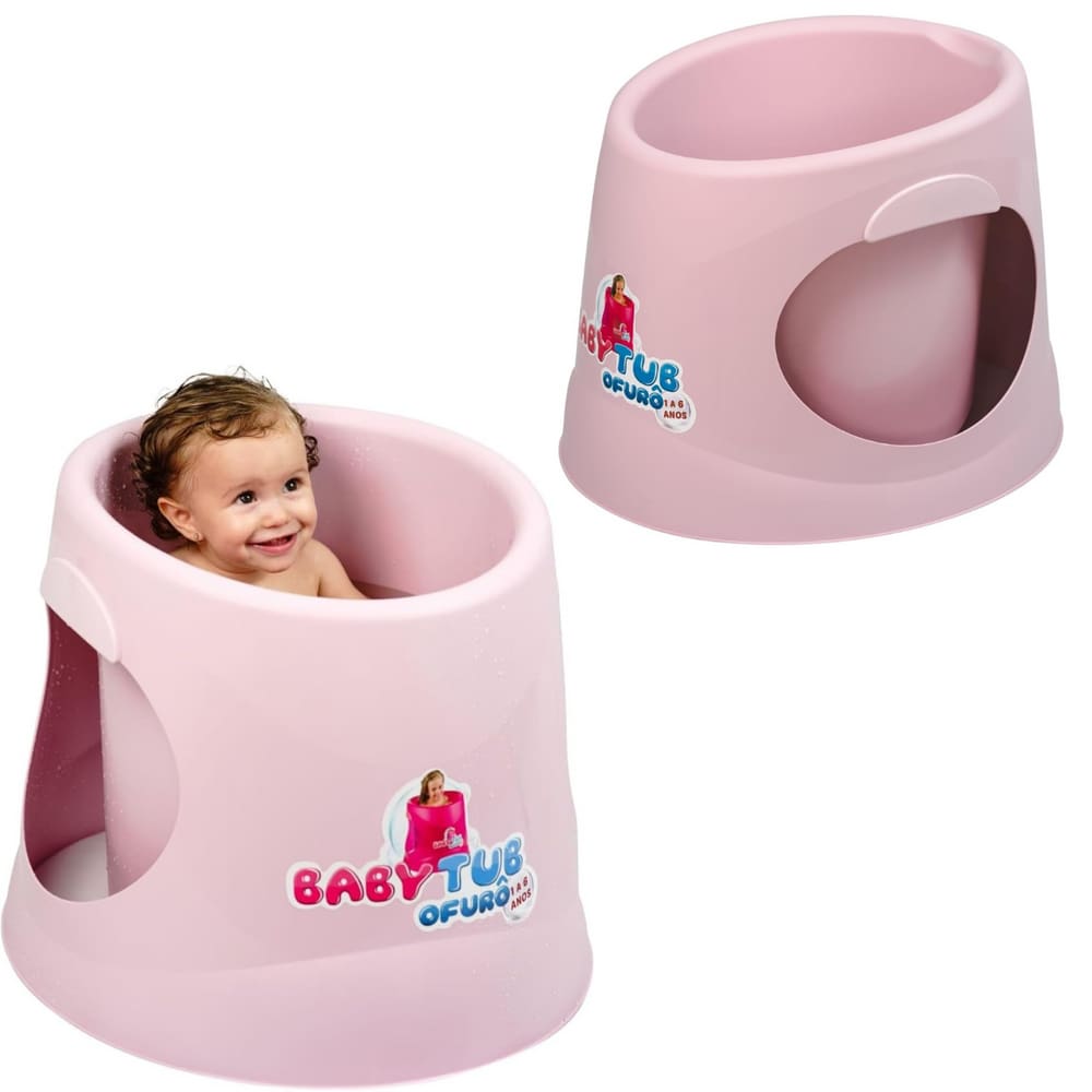 Banheira Babytub Ofurô Candy Rosa 1 a 6 Anos