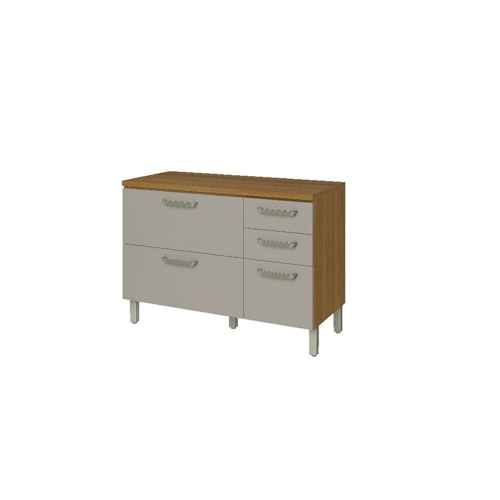 Balcão 2 Portas 3 Gavetas Nesher Princesa 120cm