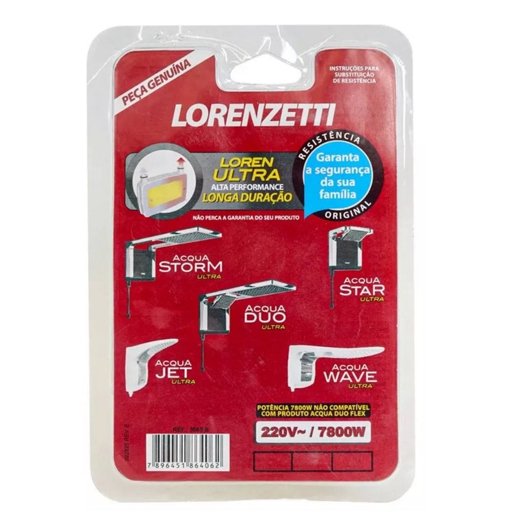 Lorenzetti Resistêcia 3065b Acqua Ultra 7800w 220v