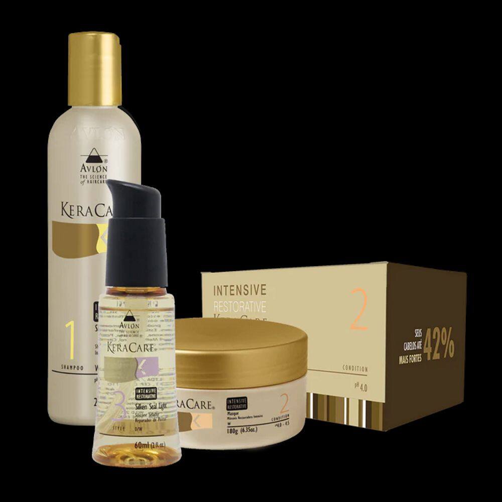 Avlon Kit Keracare Intensive Restorative Hidratação Intensiva + Cabelos 42% Mais Fortes