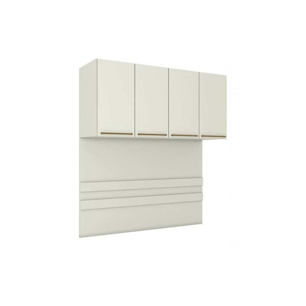 Modulado de Quarto Armário Ponte Aéreo Casal MC11 Seletto c/ 4 Portas Areia - Henn