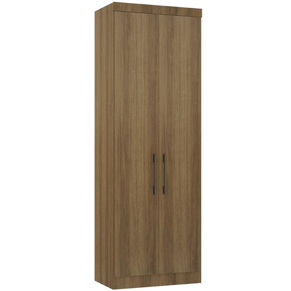 Guarda Roupa Modulado 79cm 2 Portas Paris Luciane Móveis Avelã Pf Com Avelã Pf