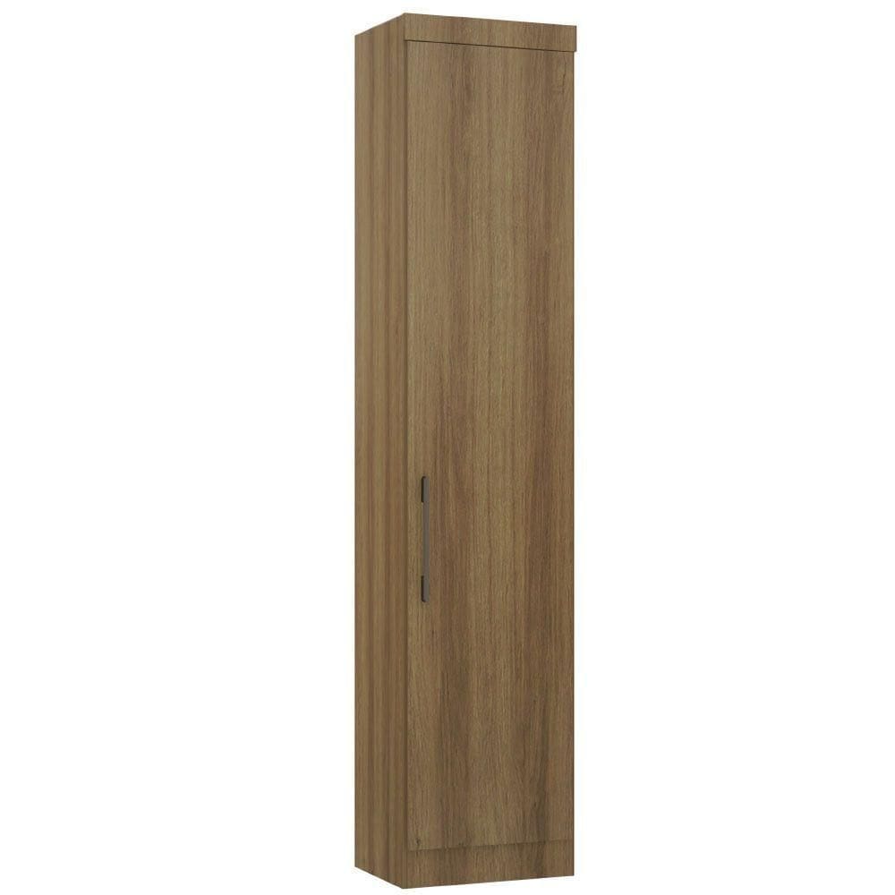 Guarda Roupa Sapateira Modulada 50cm 1 Porta Paris Luciane Móveis Avelã Pf Com Avelã Pf