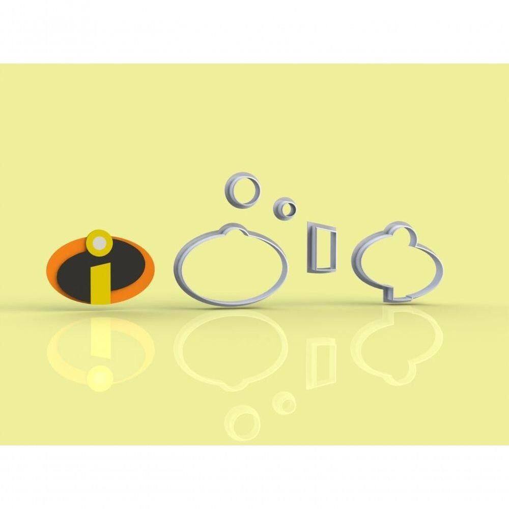 Cortador Os Incríveis - Logo Tamanho 5,5 Cm